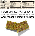 South 40 Snacks Crunchy Pistachio Nut Bars, Just 4 Ingredients, Touch of Honey, 40g (Pack of 4)