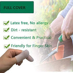 Kris-kikomy Gel Finger Protectors Finger Caps Silicone Fingertips Protection - Finger Cots Great for Trigger Finger, Finger Arthritis, Finger Cracking and Other Finger Pain Relief (Small)