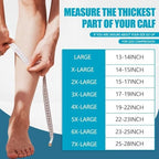 Plus Size Compression Sleeves for Calves Women Wide Calf Compression Legs Sleeves Men 5XL, Relieve Varicose Veins, Edema, Swelling, Soreness, Shin splints, for Work, Travel, Sports and Daily Wear