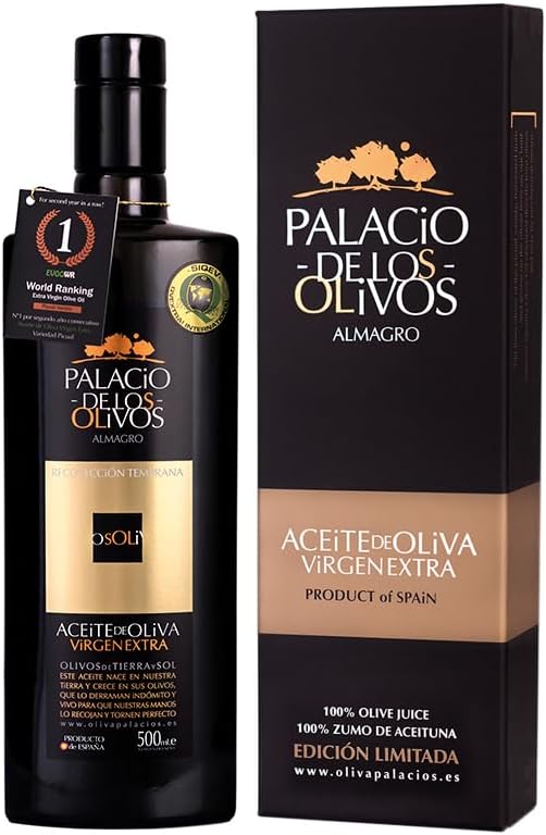 Palacio de los Olivos | Picual Gourmet Extra Virgin Olive Oil - Cold pressed oil, Early Harvest - 16.9 Fl Oz - 500ml