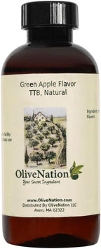 OliveNation Green Apple Natural Flavor Extract, TTB-Approved for Brewing, Non-GMO, Gluten Free, Kosher, Vegan - 4 ounces