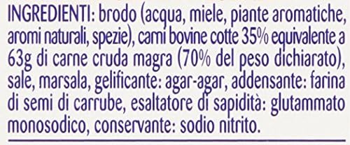 Simmenthal: "Piatto Pronto di Carni Bovine in Gelatina Vegetale" Ready Meat Plate in Vegetable Jelly 4.9 Ounce (140g) Can (Pack of 8) [ Italian Import ]