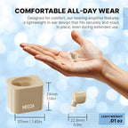 MEDca ITE Mini Ear Amplifier Rechargeable Microtron Set - So Small It's Barely Visible - (1 Pair)