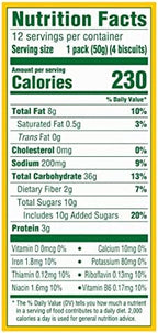 belVita Breakfast Bars Biscuits, Golden Oat, Value Pack, 12 Packs (4 Biscuits Per Pack)