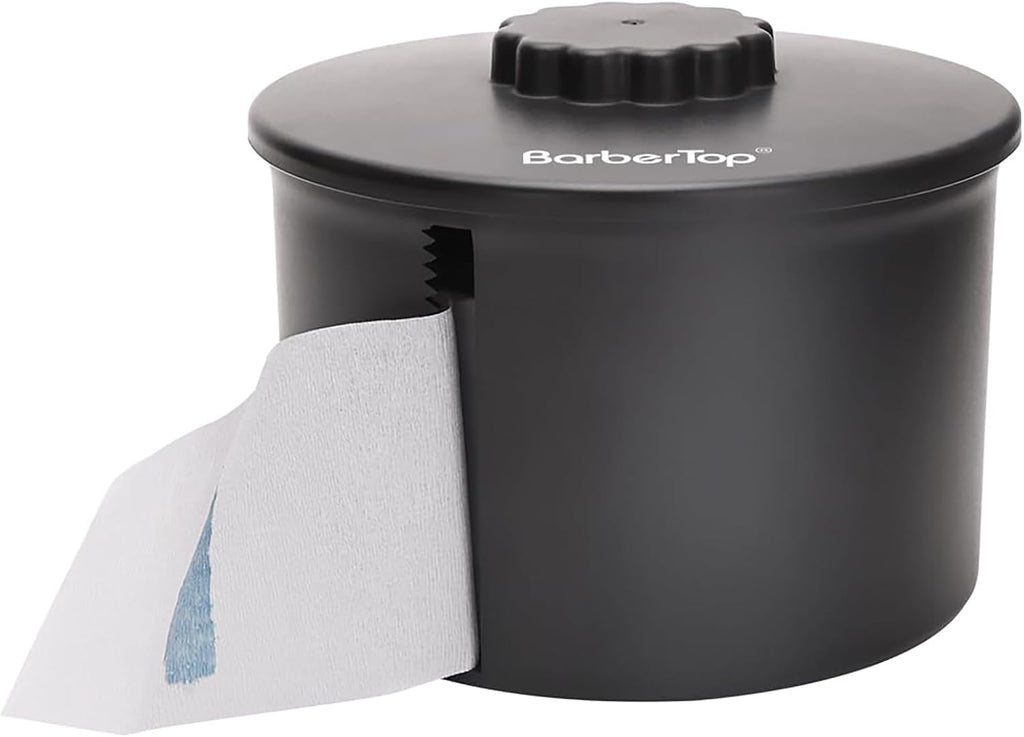 Black Paper Roll Holder, Neck Strip Dispenser, Neck Papers Case, Hairdressing Tool for Barber