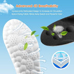4D Cloud-Like Comfort Soles for Men - Soft Memory Foam Cushioning Insoles - Trim to Fit Steppers Insoles with Arch Support for Foot Pain Relief and Fatigue Reduction (Black, US M 9-12.5)
