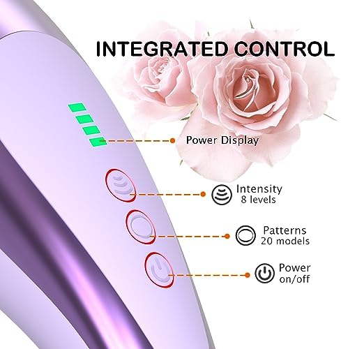 Personal Vibrating Handheld Massager-Cordless Rechargeable Electric Mini Hand Held Portable Seven Massage Wand for Full Body
