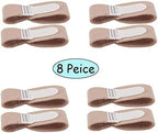Lengthened Broken Toe Wraps for Your Big Toes, 8 Pcs/Pack Fabric Toe Splint Toe Cushioned Bandages Finger Protectors Straightener Hammer Toe Separators