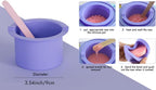 Silicone Wax Warmer Liner 14oz Pot Liner for Waxing Replacement Microwave Easy to Clean Reusable 3pcs Non-Stick Wax Silicone Bowl Diameter 9cm