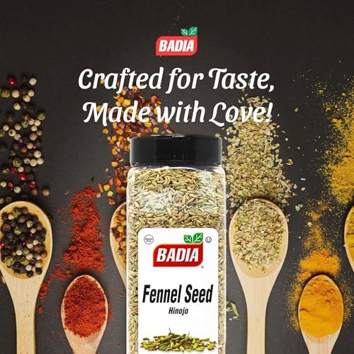 Badia Fennel Seed Whole, 14 oz - Whole Seeds, Mild Sweet Flavor, Gluten Free, Kosher