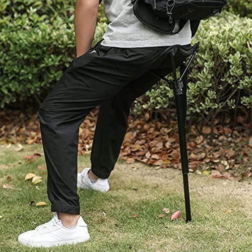 Adjustable Telescopic Folding Stool Portable Single Leg Tall Chair for Outdoor Camping Walking