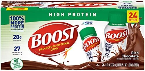 Boost High Protein Nutritional Energy Drink, Chocolate, 8 Ounce Bottle (Pack of 24)