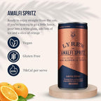 Lyre’s Amalfi Spritz 4-Pack, Ready to Drink Non-Alcoholic Sparkling Mocktail, Award-Winning Zero Proof Italian Aperitif and Non Alcoholic Prosecco, 70 Calories per Can (8.45 Fl Oz x 4)