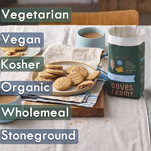 DOVES FARM Organic Einkorn Wholemeal Flour, 1 KG