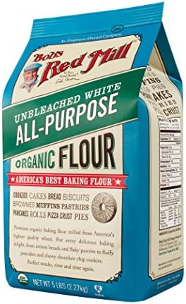 Bob's Red Mill, Flour Unbleached White All Purpose Organic, 80 Ounce