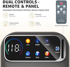 Collapsible Foot Spa Bath with Heat and Massage, Motorized Shiatsu Foot Massager Tub for Plantar Fasciitis & Stress Relief, Temp Control, Bubbles, Remote, Pedicure Spa at Home