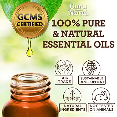 GuruNanda Sleep Essential Oil Set (Pack of 3 x 0.34 Fl Oz) - 100% Pure, Natural & Undiluted Cedarwood, Frankincense & Lavender Aromatherapy Oils for Diffuser - Perfect for Massages & DIY Recipes
