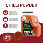 Red Chilli Powder 5 LB Bulk Jar - Medium Heat - All Natural from Ground Chilli, No Color, No Salt, 100% Natural by Spicy World
