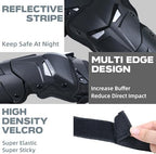 Motorcycle Knee Pads for Adults, Adjustable Motorcycle Knee Shin Guards for Motocross Racing Dirt Bike (2Pcs)
