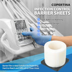 1 Roll (1200 Sheets) Dental Barrier Film 4x6 by Vastmed | Tattoo Barrier Film Roll Barrier Tape for Dental Medical Tattoo - Clear
