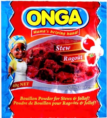 Onga Stew Seasoning. LARGE SIZE SACHET. Pack of 5. 40G EACH
