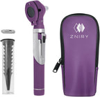 Fiber Optic Mini Otoscope - Ear Scope with Light for Infection Detection, Wax Removal, and At-Home ENT Exams (Purple Color)