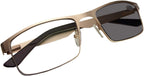 Circleperson Men Photochromic Light-sensible Reading glasses Sun readers spring hinges 55-17 UV protection