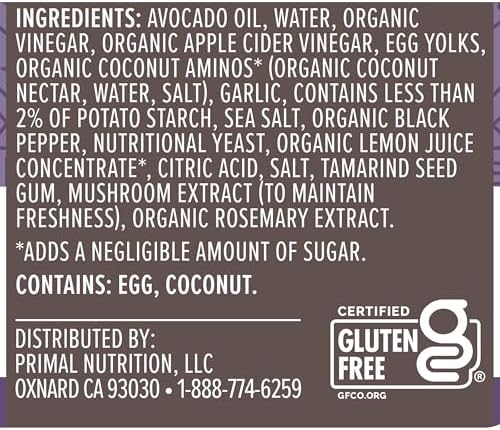 Primal Kitchen Caesar Salad Dressing & Marinade made with Avocado Oil, Whole30 Approved, Paleo Friendly, and Keto Certified, 8 Fluid Ounces