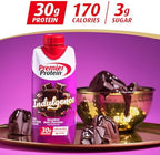 Premier Protein Shake INDULGENCE, Decadent Dark Chocolate, 30g Protein, 170 Calories, 3g Sugar, 11 fl oz, 4 Pack (Packaging May Vary)