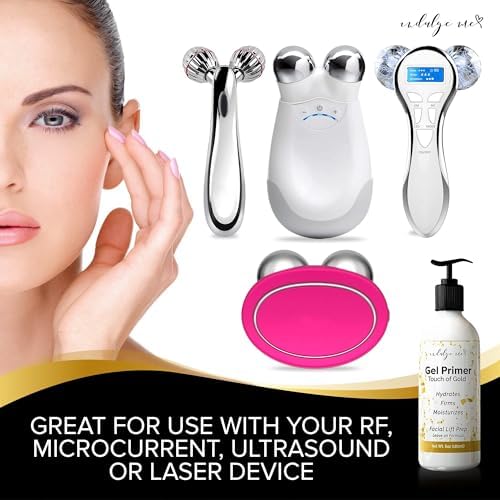 Conductive Gel - Facial Hydrating Leave-On Gel Primer, Hyaluronic Acid, Collagen Peptide, Niacinamide, Vitamin E, Gold Foil