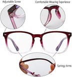 Blue Light Blocking Glasses, 2 Pack Blue Light Glasses Men, Blue Light Glasses Women Eyeglasses Bluelight Eyestrain