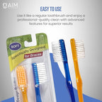 Toothbrush for Braces, Soft Head Braces Toothbrush, V Trimmed Design 2-Pack | Quick Orthodontic Cleaning | Deep Clean Braces at Home (Pack of 2)