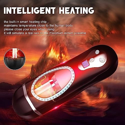 JITEM Fully Automatic Men's Fitness Equipment, Intelligent Heating, Digital Display, Pronunciation(Color:Black)