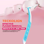 interdental Brushes, Angle Interdental Brushes, L- Shaped, Medium (0.6mm) for Normal & Medium Small Gaps, Dental Brush for Cleaner Interdental Toothpick, Tooth Flossing Oral Hygiene Flosser