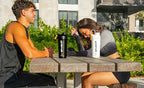 Ozizo Stainless Steel Shaker Bottle, Insulated Shaker Cup for Protein Mixes, 27.7 oz, Black