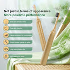 Sonic Bamboo Electric Toothbrush for Adults - Rechargeable Electric Toothbrush -4 Pack Bamboo Repalcement Brush Heads| 5 Cleaning Modes Long-Lasting Battery