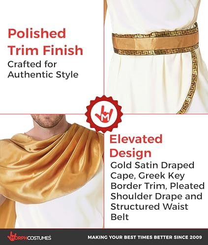 Morph Toga Costume Men, Greek God Costume Men, Roman Toga, Greek Mythology Costumes, Mens Halloween Costumes