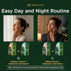 Tree of Life Beauty Facial Skin Care Set, Brightening, Firming & Hydrating Face Serums - Vitamin C, Retinol & Hyaluronic Acid for Smooth Radiant Skin, Dermatologist Tested, 1 Fl Oz (Pack of 3)