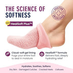 Dr. Frederick’s Original Moisturizing Gel Socks for Men & Women – Dry Feet & Cracked Heel Treatment – Full Foot Gel Lining with Mango Butter, Shea Butter, Jojoba & Coconut Oil – Plush Pink