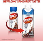 BOOST Plus Nutritional Drink, Rich Chocolate, 8 fl oz (Pack of 24)