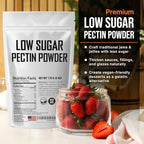 Low Sugar Pectin for Canning Jam and Jellies 6 oz - Natural, Vegan and NON-GMO - Premium Bulk Ingredient by Fit Lane Nutrition