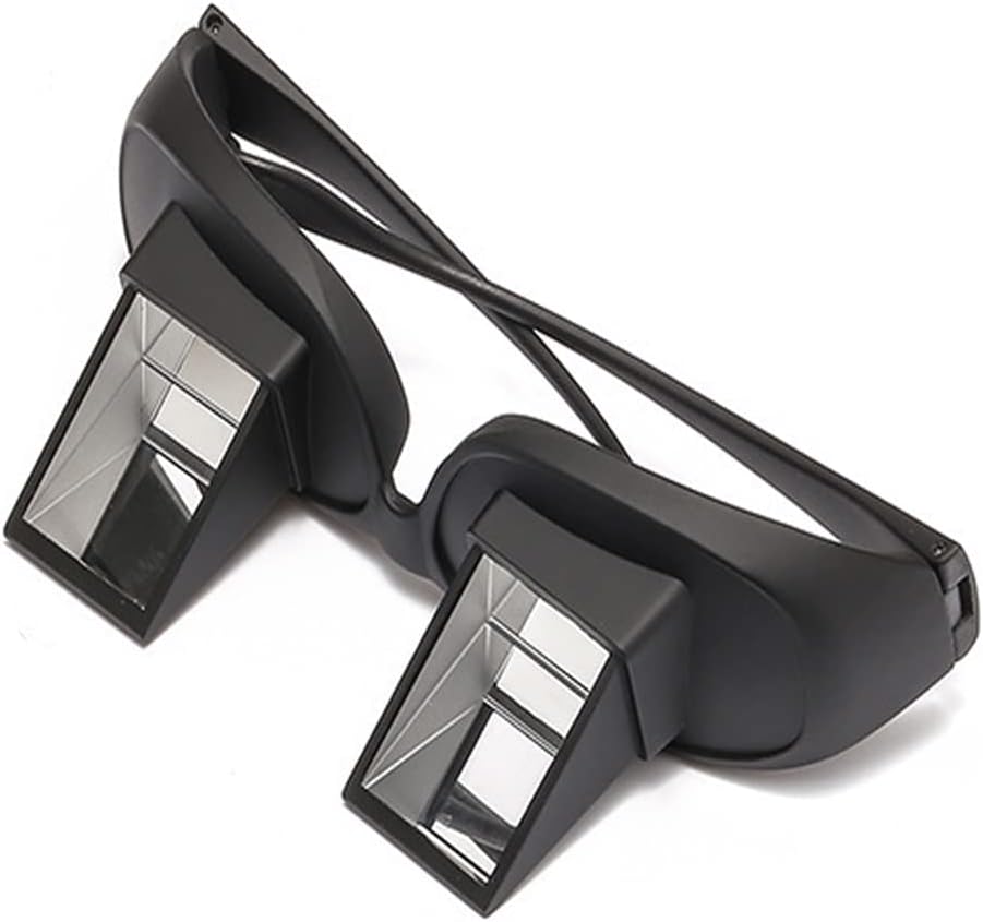 New Upgraded Lazy Spectacles Horizontal Glasses High Definition Glasses Prism Periscope Lie Down Eyeglasses for Reading and Watch TV in Bed
