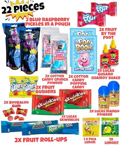Blue Raspberry Pickle Kit-Double Sized-Mexican Candy Gift Box-Tiktok Trend Item by Food Crush