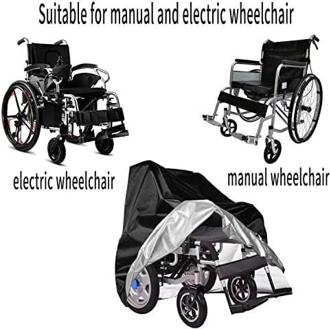Wheelchair Cover,Electric Wheelchair Cover,Wheelchair Cover for Storage,Waterproof Mobility Scooter Cover, Protector from Dust Dirt Snow Rain Sun Rays,Rolling Walker Cover ，Indoor use