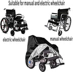 Wheelchair Cover,Electric Wheelchair Cover,Wheelchair Cover for Storage,Waterproof Mobility Scooter Cover, Protector from Dust Dirt Snow Rain Sun Rays,Rolling Walker Cover ，Indoor use