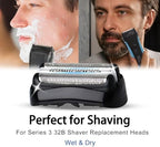 21B S3 Wet and Dry Replacement Heads for All Series 3 Electric Shavers 3040s 300s 310s 3080s Models, Compatible with Shaver Part 21B, for 21b Foil & Cutters Razor Accessories.