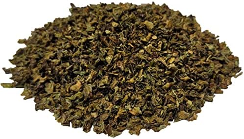 Green BELL Peppers 1 Pound Bulk Bag-Heat Sealed to Maintain Freshness-Crushed & Dried Spice Seasoning