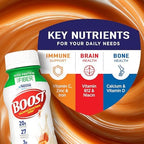 BOOST High Protein with Fiber Ready to Drink Complete Nutritional Drink, Caramel, 8 fl oz Bottle, 24 Pack