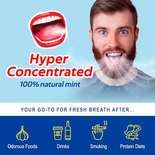 PaperMints Breath Spray for Bad Breath – Sugar-Free, Instant Freshness, 200 Mouth Sprays, Mint Flavor, Pack of 10