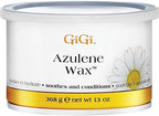 GiGi Azulene Wax – Soothing Soft Wax for Hair Removal, Ideal for Face, Body, Legs & Sensitive Skin, 13 oz, 3 Pack